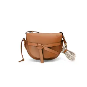 Small Gate Bag In Soft Calfskin And Jacquard