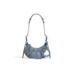 Women's Le Cagole Xs Shoulder Bag Denim In Blue