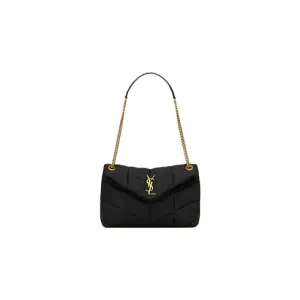 Puffer Small In Nylon And Leather