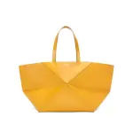 XL Puzzle Fold Tote In Shiny Calfskin