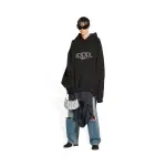 Women's Le Cagole Mini Bag With Chain And Rhinestones In Grey