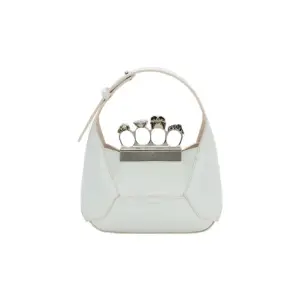Women's The Jewelled Hobo Mini Bag in Ivory
