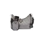 Prada Re-Edition 2005 Satin Bag With Crystals