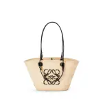 Anagram Basket Bag In Iraca Palm And Calfskin