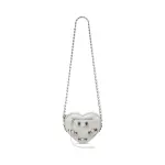 Women's Le Cagole Heart Mini Bag In Optic White