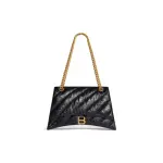 Women's Crush Medium Chain Bag Quilted in Black