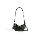 Women's Le Cagole XS Shoulder Bag With Rhinestones in black