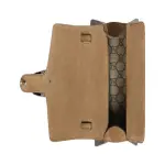 Small Dionysus Top Handle Bag Beige and Ebony