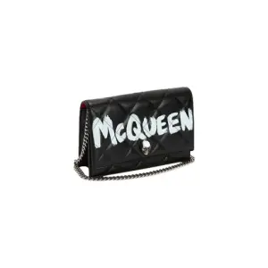 Women's Small Skull Bag in Black/ivory