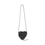 Women's Le Cagole Heart Mini Bag In Black