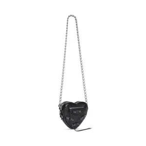 Women's Le Cagole Heart Mini Bag In Black