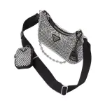Prada Re-Edition 2005 Satin Bag With Crystals