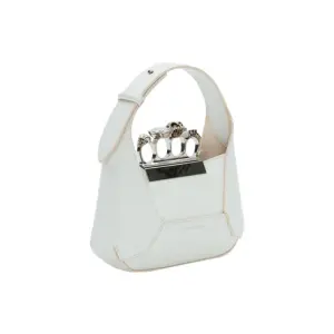 Women's The Jewelled Hobo Mini Bag in Ivory