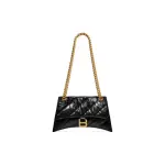 Women's Crush Small Chain Bag Quilted in Black