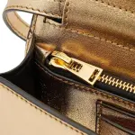 Textured Laminated Leather TF Mini Bag