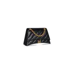 Women's Crush Medium Chain Bag Quilted in Black