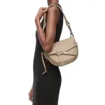 Small Gate Bag In Soft Calfskin And Jacquard