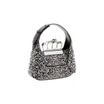 Women's The Jewelled Hobo Mini Bag in Black