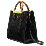 Gucci Diana Medium Python Tote Bag Black