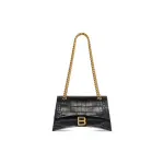 Women's Crush Small Chain Bag Crocodile Embossed In Black