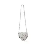 Women's Le Cagole Heart Mini Bag In Optic White
