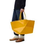 XL Puzzle Fold Tote In Shiny Calfskin