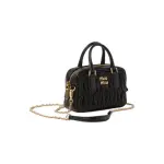 Arcadie Matelassé nappa leather mini-bag