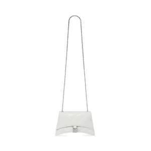 Women's Crush Xs Chain Bag Quilted In Optic White