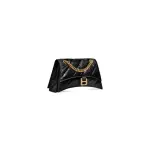 Women's Crush Small Chain Bag Quilted in Black