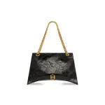 Women's Crush Large Chain Bag In Black