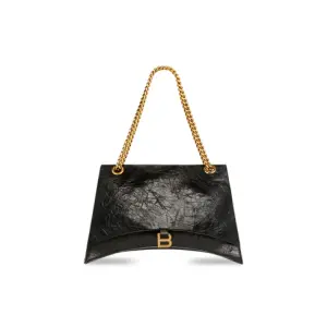 Women's Crush Large Chain Bag In Black