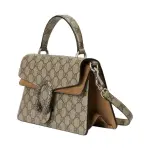 Small Dionysus Top Handle Bag Beige and Ebony