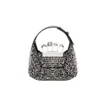 Women's The Jewelled Hobo Mini Bag in Black