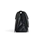 Women's Crush Medium Chain Bag Quilted in Black
