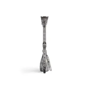 Women's Le Cagole XS Shoulder Bag Metallized In Silver