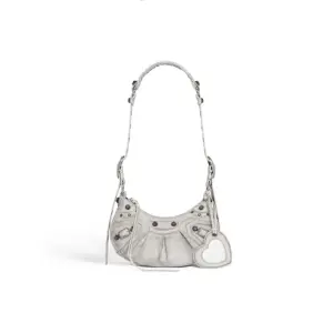 Women's Le Cagole Xs Shoulder Bag Dirty Effect In Optic White