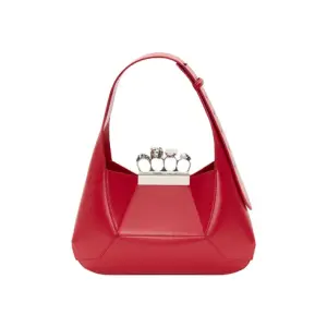 Women's The Jewelled Hobo Bag in Welsh Red