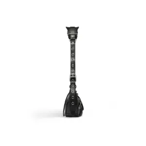 Women's Le Cagole XS Shoulder Bag With Rhinestones in black