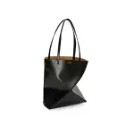 Puzzle Fold Tote In Shiny Calfskin