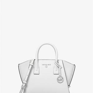 Avril Small Leather Top-Zip Satchel