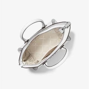 Avril Small Leather Top-Zip Satchel