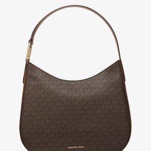 Kensington Large Signature Logo Hobo Shoulder Bag