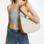 Kensington Large Signature Logo Hobo Shoulder Bag