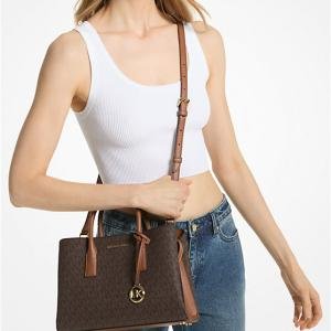 Ruthie Small Signature Logo Satchel