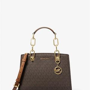 Cynthia Small Signature Logo Satchel