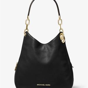 Lillie Large Pebbled Leather Shoulder Bag