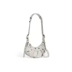 Women's Le Cagole Xs Shoulder Bag Dirty Effect In Optic White