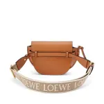 Mini Gate Dual Bag In Soft Calfskin And Jacquard