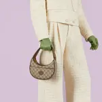 Half-Moon-Shaped Mini Bag With Interlocking Gucci