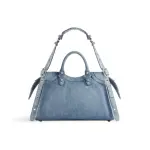 Women's Neo Cagole City Handbag Denim With Rhinestones In Blue